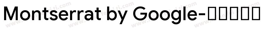 Montserrat by Google字体转换